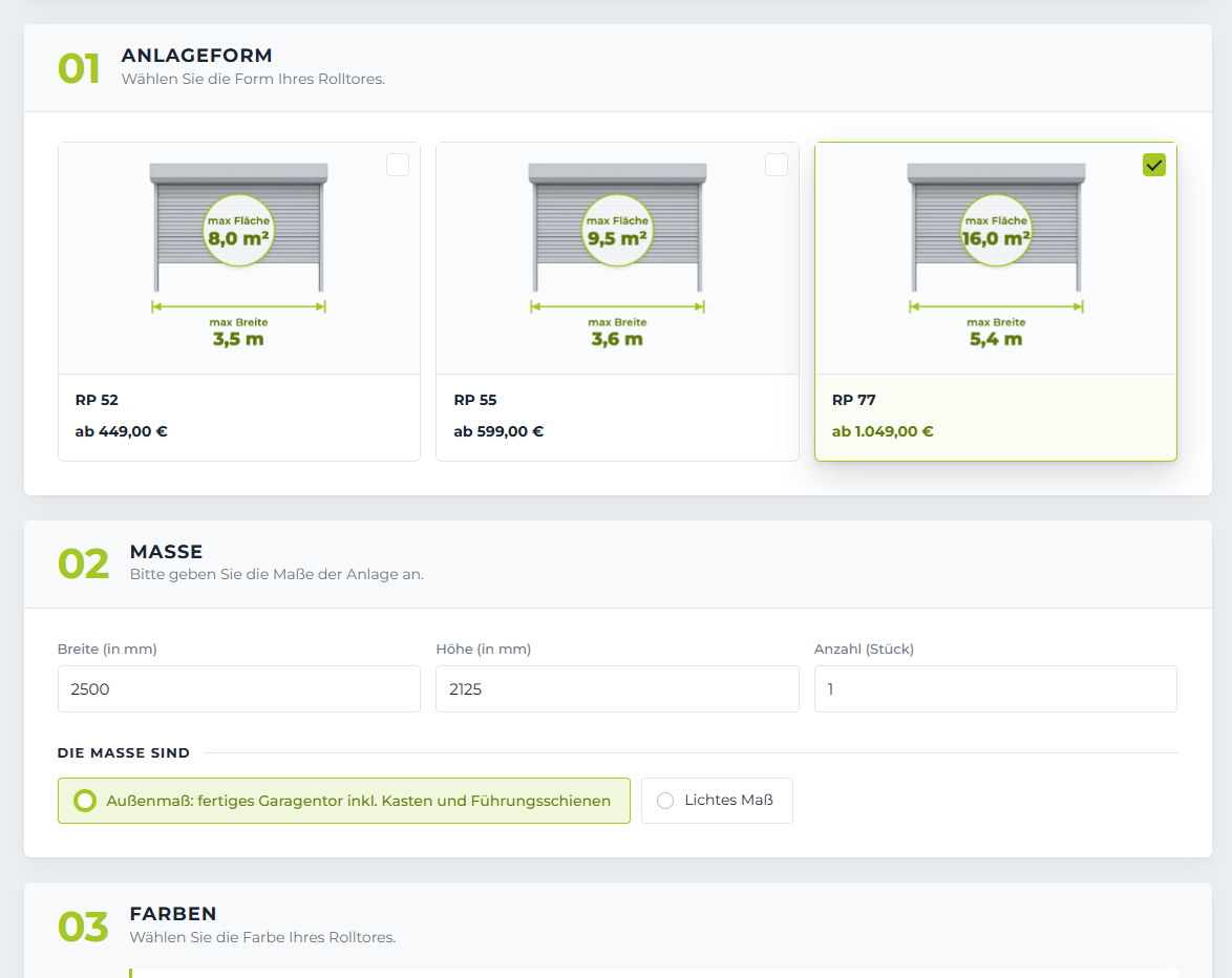 Updating the price list used to take a few hours. With the configurator, the client can do it in just a few minutes.